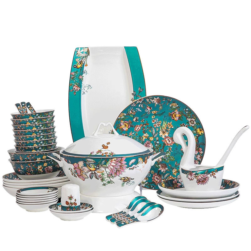 Chinese bone china bowls and plates 8