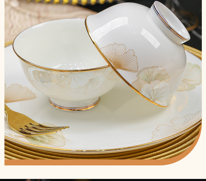 Chinese bowl and plate set 5 01