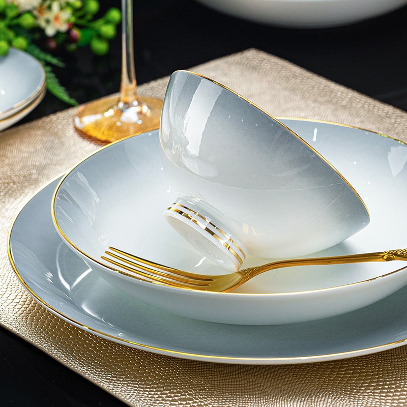 Household rice bowl and plate set 3