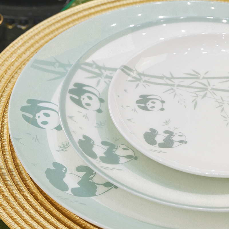 Chinese high-end bowl and plate set 10 01