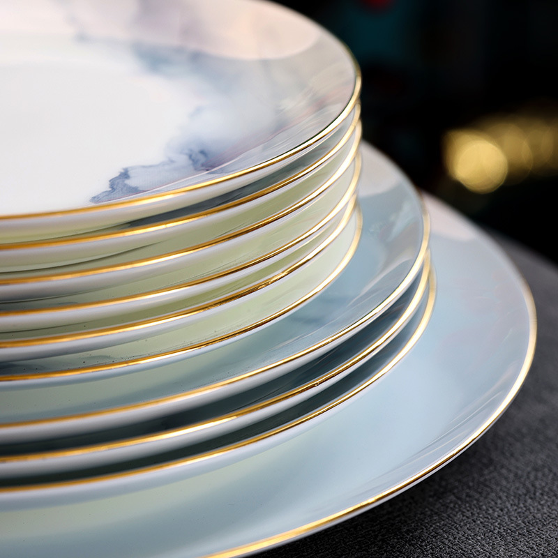 Chinese light luxury bowl set 13