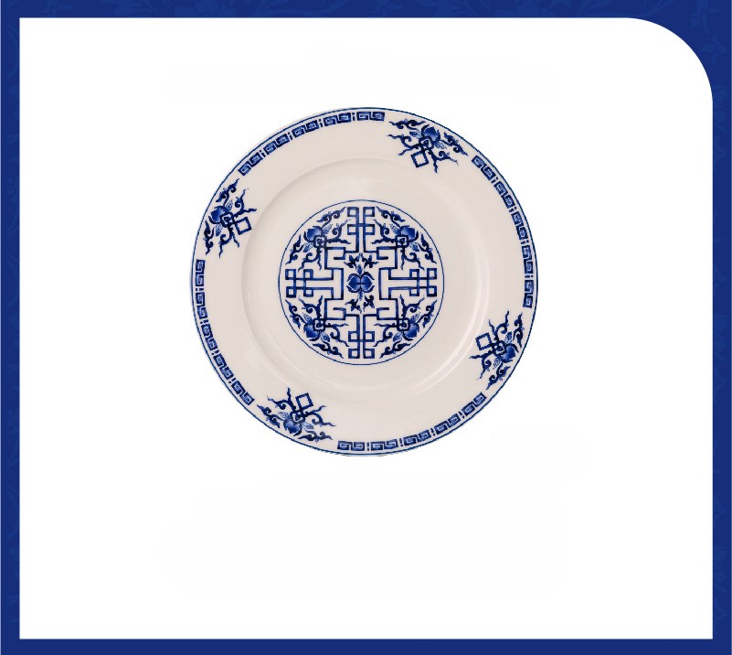 Chinese style high value blue and white tableware 34