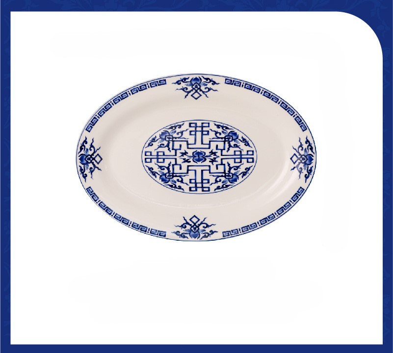 Chinese style high value blue and white tableware 34