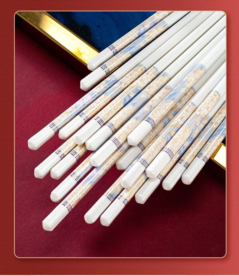 Easy to clean bone porcelain chopsticks 44