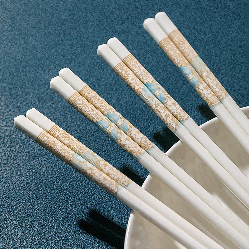 Easy to clean bone porcelain chopsticks 44 01