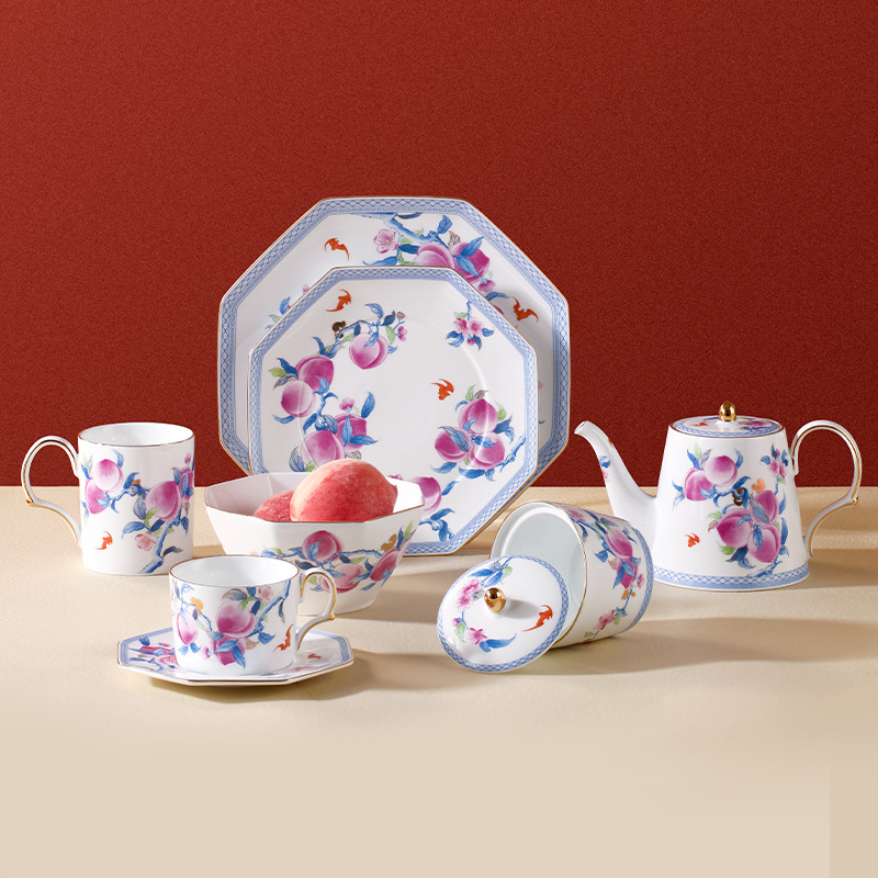 Exquisite ceramic coffee cup and saucer 28