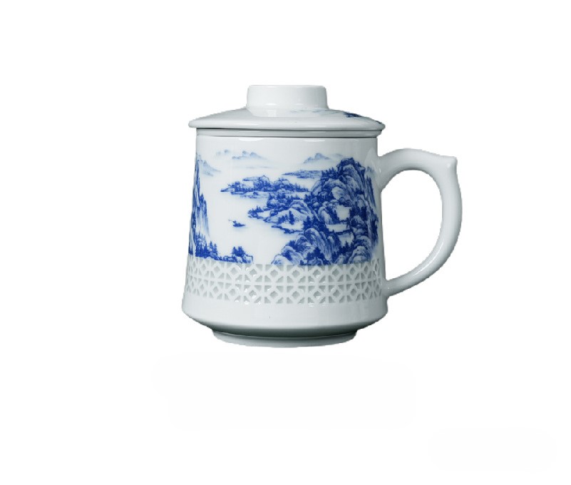 Round bottom curved porcelain cup 30