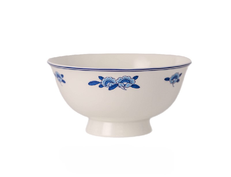White camellia Chinese bowl 35