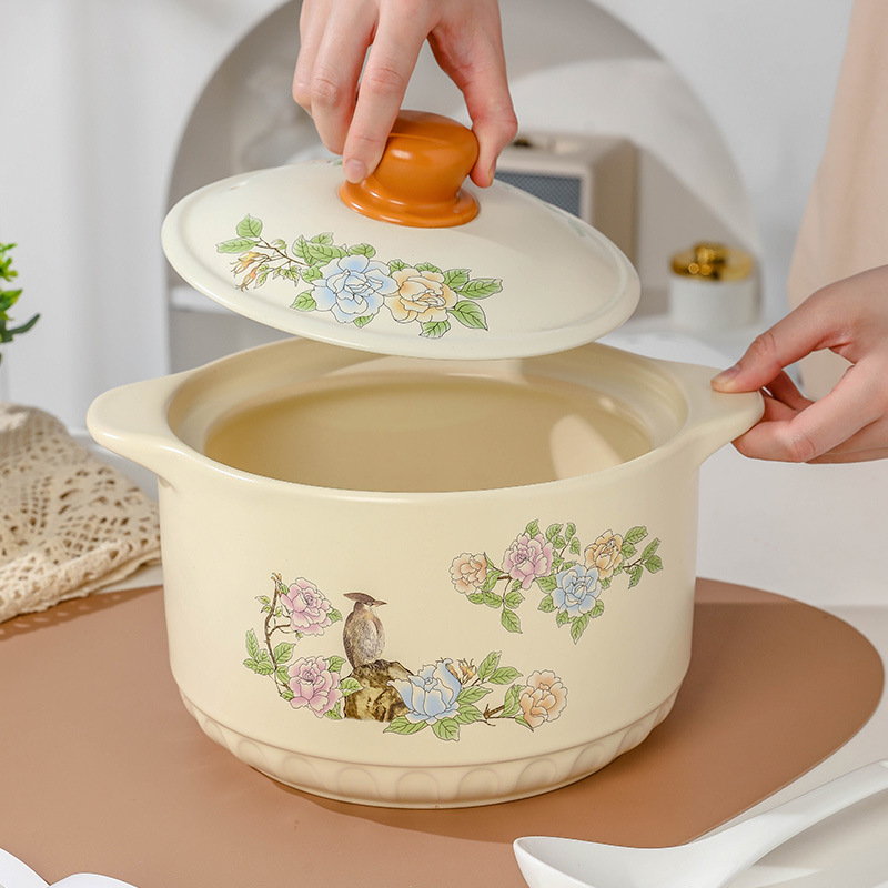 High temperature resistant ceramic casserole pot 56