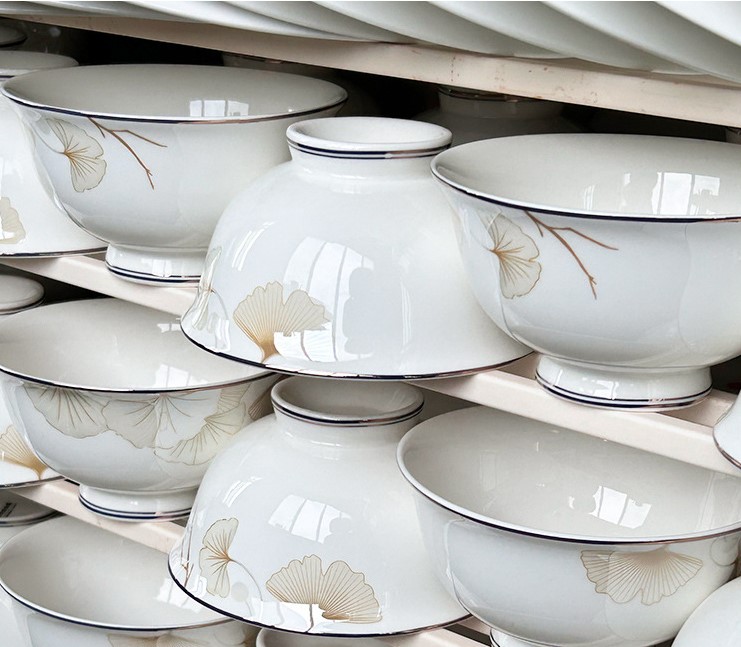 Simple ceramic household bowls 49